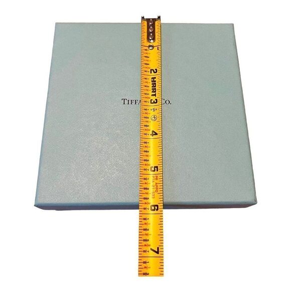 Tiffany & Co. Empty Box And Ribbon w/ Tissue Paper 5.75”x5.75”x2” Necklace Gift - Picture 10 of 12